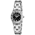 Baume & Mercier Women's 10010 Linea Black Dial Stainless Steel Watch