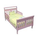 Dream On Me Toddler Sleigh Bed - Pink