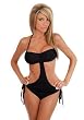 Halter Bandeau Monokini (As Shown;One Size)