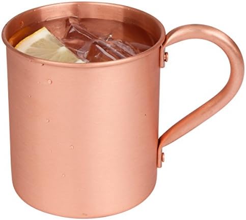 Mugs for Brew Moscow Mule Copper Mug, 15 Ounces of 100% Solid Copper with No Lining