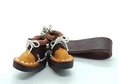 Miniature Handmade Genuine Leather Boots or Shoes Key Chain Key Ring Key holder
