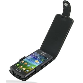 EIXO Etuis en cuir bicolor flip pour Samsung S8600 Wave 3 EIXO Etuis en cuir bicolor flip pour Samsung S8600 Wave 3