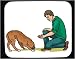 boxer46 - Decorated Mouse Pad with man male treat body