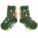 POLARN O. PYRET 2-PACK COOL TONE & MULTI STRIPES SOCKS (BABY)
