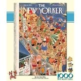 Beachgoing - New Yorker Magazine 1000 Piece Puzzle by New York Puzzle Company