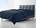 Clara Clark Comforter - All Season Down Alternative Bedding Comforter/Duvet Insert, Ultra Soft, Box Stitched. Queen Size, Navy