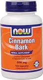 NOW Foods Cinnamon Bark 600mg, 120 Capsules