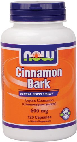 NOW Foods Cinnamon Bark 600mg, 120 Capsules