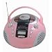 PORTABLE CD PLAYER WITH AM/FM RADIO - Pink