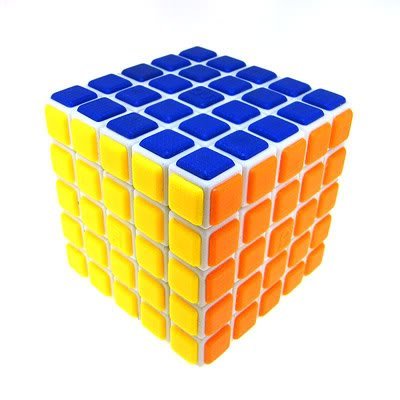 QJ 5x5 Tile Speed Cube White-image