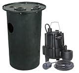 Little Giant WCSS50 4/10-HP 6600-GPH Prepackaged Sewage Removal System, Cast Iron