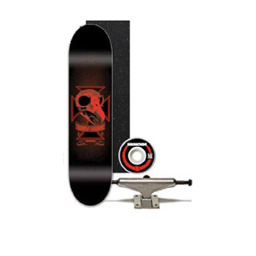 Tony Hawk Birdhouse Red Skull 7.6 Skateboard Deck Complete (Comes Assembled)