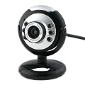 Generic - Round Webcam With Microphone And Led Light For Night Vision