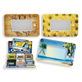 Opti-Card Premium Wallet LIGHT UP MAGNIFY READER Card