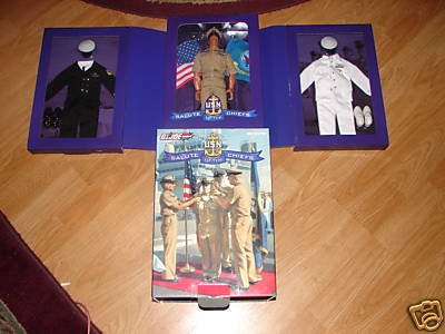 Childrens Toyshop  Toys : G I Joe Salute to the Chiefs USN Navy Choice Caucasian or African American Adult Collectible