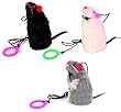 Fur Mouse with Sound on an Elastic (P)(T4081)