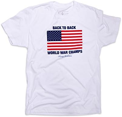 Rowdy Gentleman Back To Back Class Vintage T-Shirt in White (Medium, White)