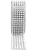 Rhinestone Diamond Ribbon (1.5" x 2Y) 6 Rows 4 mm Diamond - 1 Spool