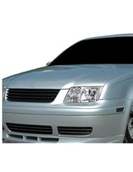 Automotive Parts and Accessories: 99-04 Volkswagen Jetta 4 Mk4 Blk Horizontal Badgeless Front Hood Bumper Grill Grille Abs - R&L Racing