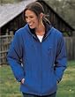 Women's Nylon Hooded Jacket with Fleece Lining