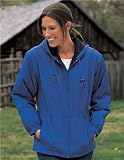 Women's Nylon Hooded Jacket with Fleece Lining