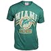 Miami Dolphins Men's Vintage Short Sleeve T-Shirt (Teal, X-Large)