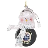 SC Sports Edmonton Oilers Snowman Puck Ornament 6-Pack