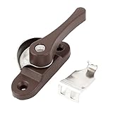 uxcell　クレセントサッシロック ウィンドウロック　金属素材　10.5x 3 x 3cm　シルバートーン　ブラウン