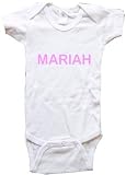 MARIAH - Name-Series - White, Blue or Pink Onesie / Baby T-shirt