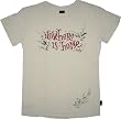 Emily the Strange juniors women's shirt tee Nowhere is Home Cream