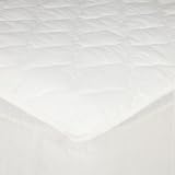 Bradford Textile USA Made Bedmate 100-Percent Cotton Top/Bottom Extra Filled Mattress Pad with 15-Inch Drop Skirt, Full Picture
