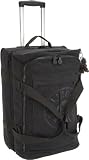 Kipling Women's Tuvalu Wheeled Duffle/Cabin Size Platinum Black