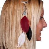Chicago Blackhawks Team Color Feather Hair Clip