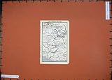 1929 COLOUR MAP SIERRA NEVADA GRANADA ORGIVA MOTRIL