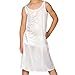 I.C. Collections Big Girls White Sleek Nylon Slip - Tea Length, 8 - 16