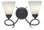 Thomas Lighting M1982-63 Tango Two-Light 15-1/2-Inch W by 10-1/2-Inch H Bath Light, Painted Bronze