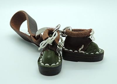 Miniature Handmade Genuine Leather Boots or Shoes Key Chain Key Ring Key holder