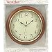 General Time Corp Westclox Classic Round Oak 12.5 Wall Clock