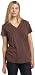HUE Womens Short-sleeve Cotton Modal V-neck Tee,shopping Brown,small