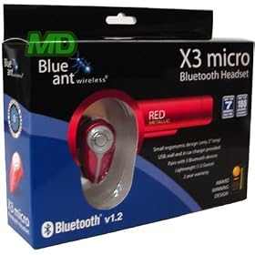 BlueAnt Wireless X3 micro - Headset ( over-the-ear ) - wireless - Bluetooth - black