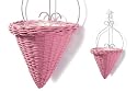 Laura Ashley Polaris Wall Basket, Pink