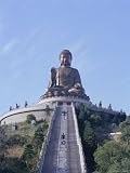 Statue of the Buddha, the Largest in Asia, Po Lin Monastery, Lantau Island, Hong Kong, China, Asia Photographic Poster Print by Adina Tovy, 30x40