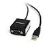 StarTech.com 1 Port FTDI USB to Serial RS232 Adapter Cable with COM Retention ICUSB2321F (Black)