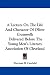 Book A Lecture On The Life And Character Of Oliver Cromwell: Delivered Before The Young Men's Literary Association Of Cleveland