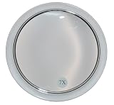 Fantasia - Miroir grossissant ( x 7) - 3 ventouses - Acrylique - Contour argenté - ø 19 cm (Import Allemagne)