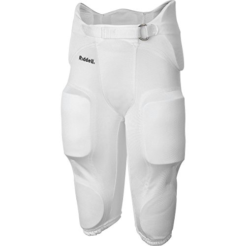 Riddell Boys' Integrated Football Pants, 7 Pads and Belt, youth Riddell Boys' Integrated Football Pants, 7 Pads and Belt, youth