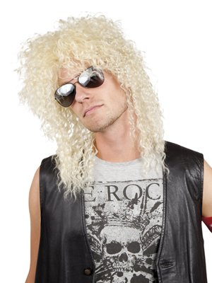 Imagen 1 de Blonde rock star wig (peluca)
