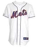 MLB Men's New York Mets Ike Davis White Home Short Sleeve 6 Button Synthetic Replica Baseball Jersey Spring 2012  (White, XX-Large)