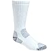 Working Person's 8766 White 4-Pack Steel Toe Crew Socks - Made In The USA