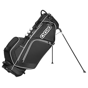 OGIO Ozone Golf Hybrid Stand Bag w/ Shoulder Straps & 8 Way Woode Top | Carbon